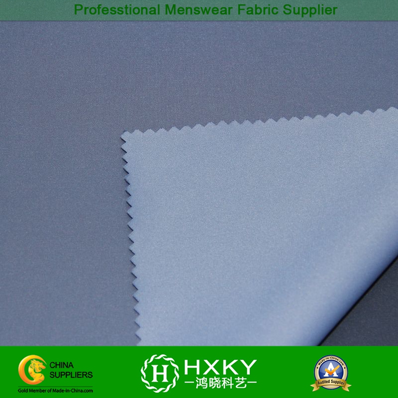 Plain Dyed Polyester Stretch Fabric for Men's Padded Jacket