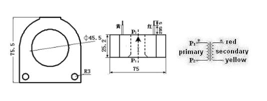 Lcta7uc Vertical Feedthrough Micro Precision Current Transformer