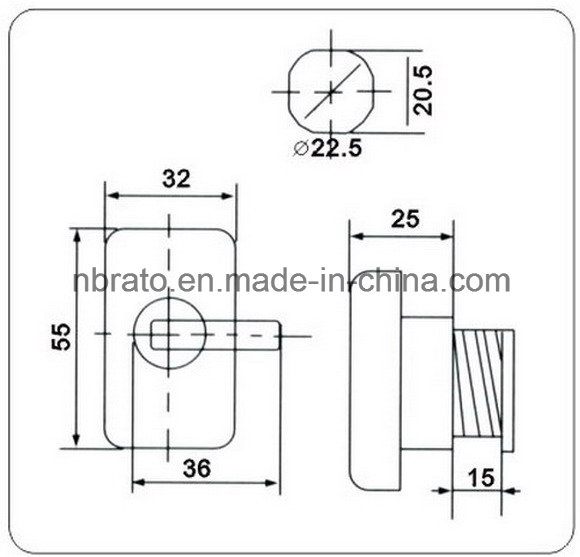 Black Electronic Cabinet Cam Lock