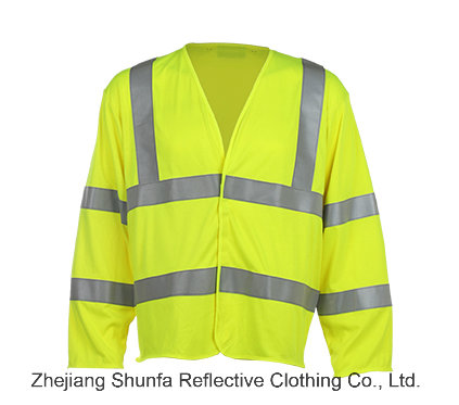 Flame Resistant High Visibility Long Sleeve Safety Clothing