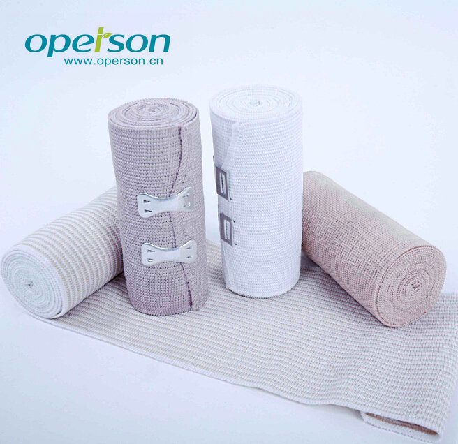 Medical Spandex Plain Elastic Bandage with CE and ISO Approved