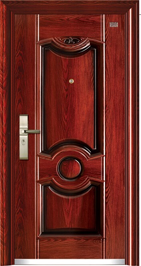 with High Quality Handles and Locks, Entrance Door, Steel Security Door.