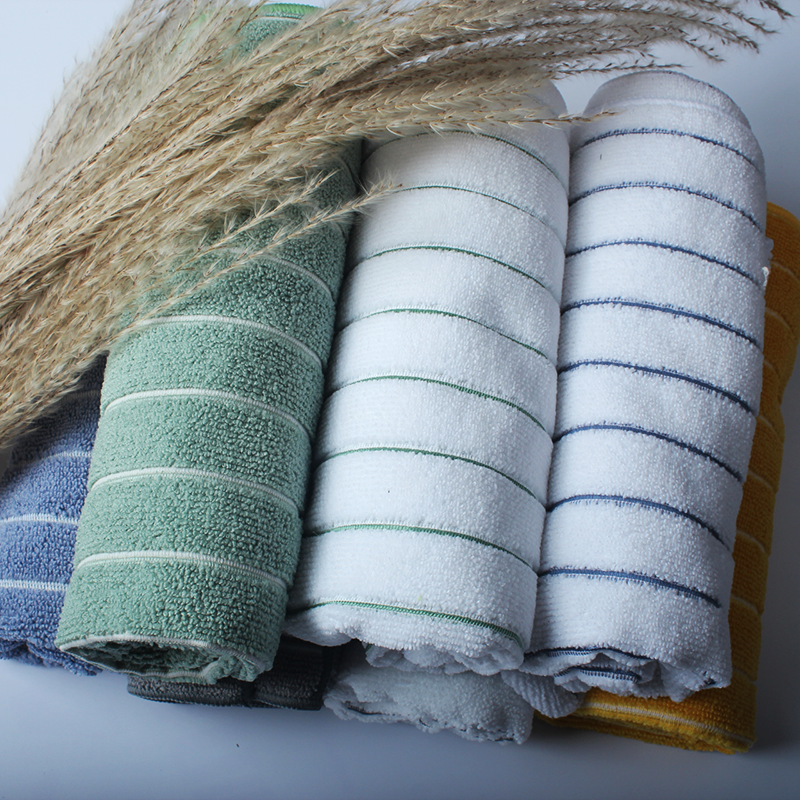 Microfiber Cleaning Cloths Stripe Towel