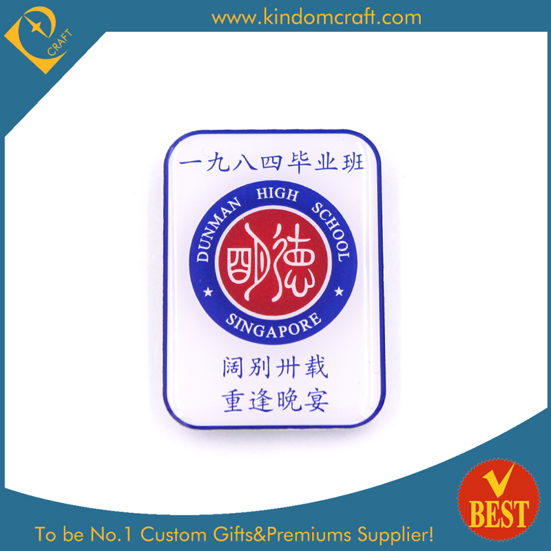 Personal Design Printed Stainless Steel Souvenir Pin Badge From China