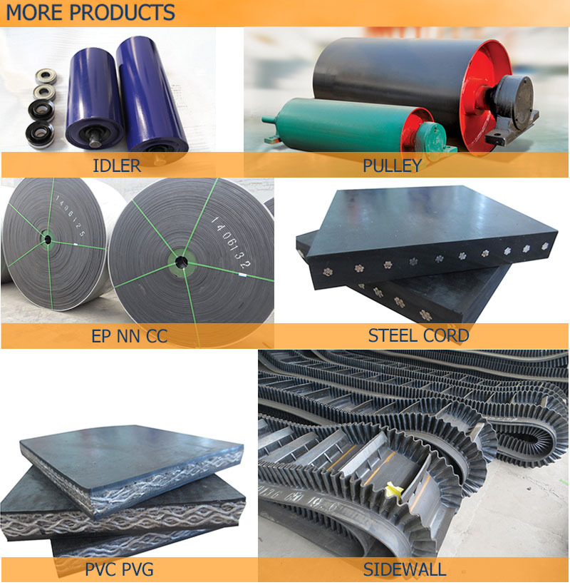 Rubber Conveyor Belt System Conveyor Roller Idler Diameter 89-159mm Huayue China Well-Known Trademark