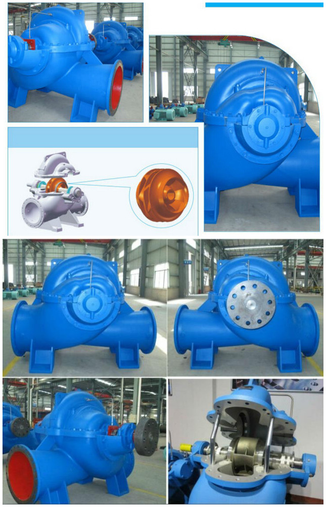 Single-Stage Double-Suction Spilt Casing Pump, High Flowrate Pump