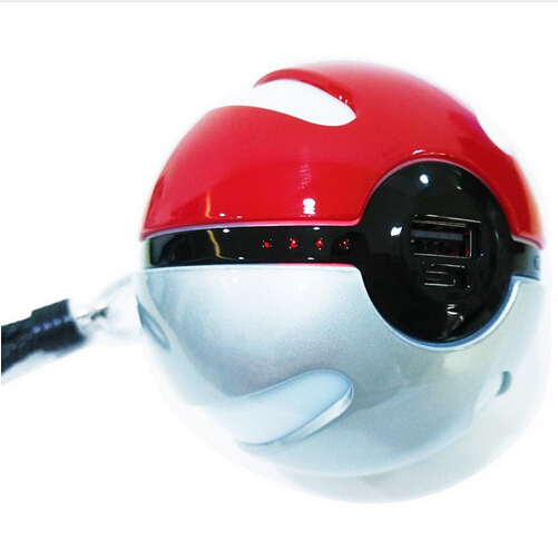 New Design Hot Magic Ball Power Bank Charger Pokemon Go 10000mAh