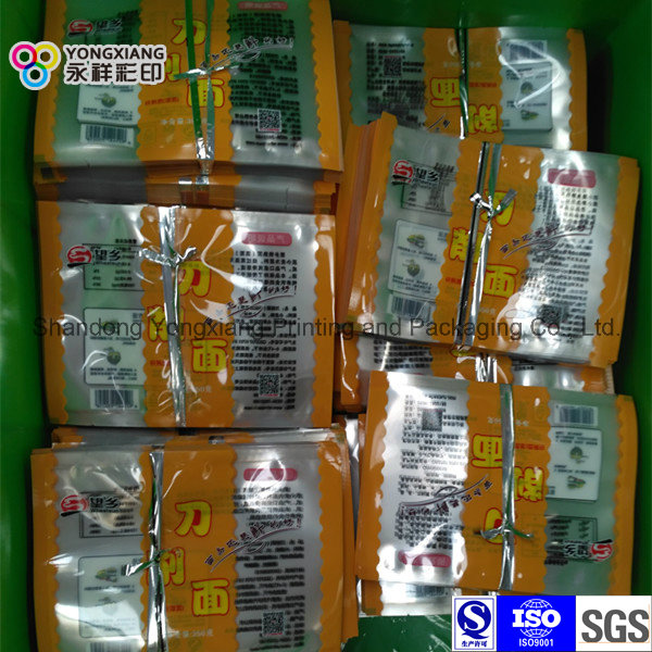 3-Side Sealing Fresh Noodle Plastic Packaging Laminated BOPP Bag