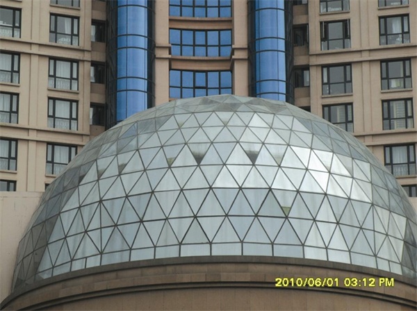 Steel Arch Truss Window Clear Glass Skylight