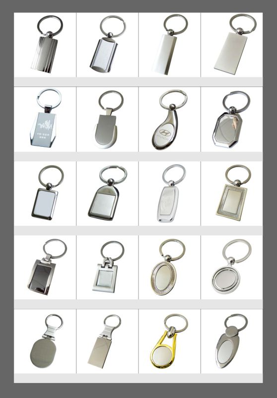 Personalized Customized Blank Round Metal Key Ring (Y02451)