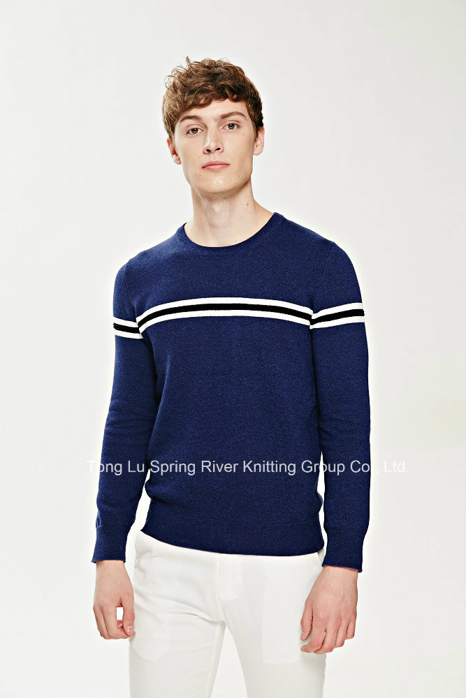 Men Winter Cotton Stripted Knitwear Sweater