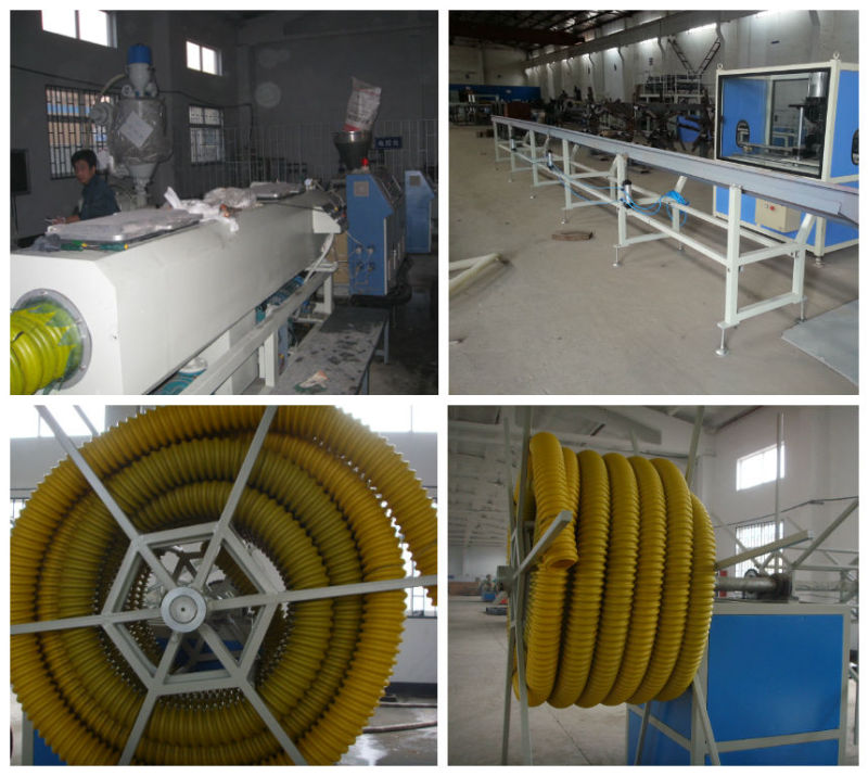 PE Carbon Spiral Reinforcing Pipe Production Extrusion Line