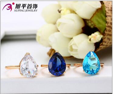 Fashion Xuping Jewelry Oval Ring Set with Synthetic CZ