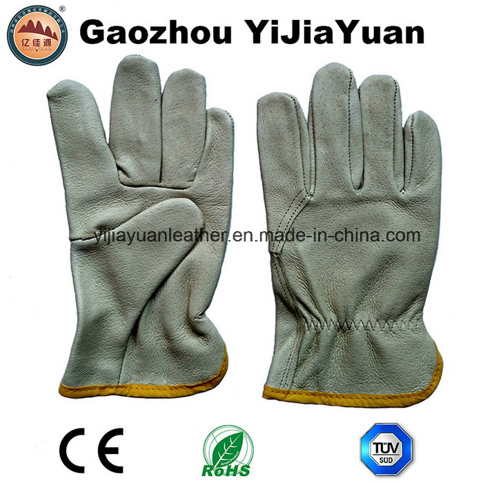 Pig Grain Industrial Safety Hand Drivers Leather Work Gloves