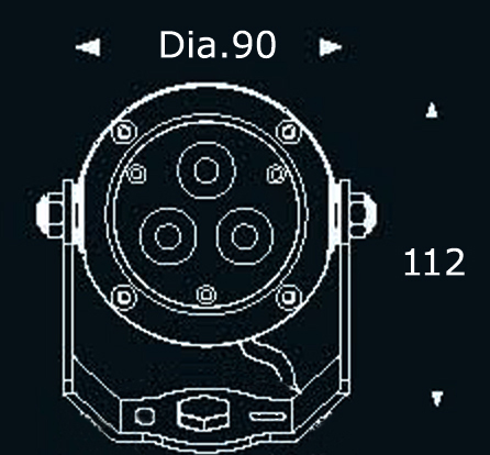 IP65 9W LED Garden Spot Light with Base (JP832032)