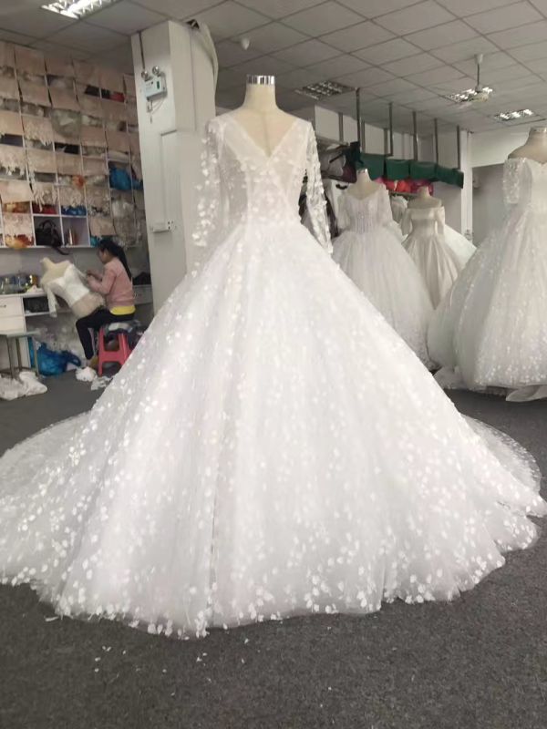 Aolanes Real Sample Bridal Wedding Gown