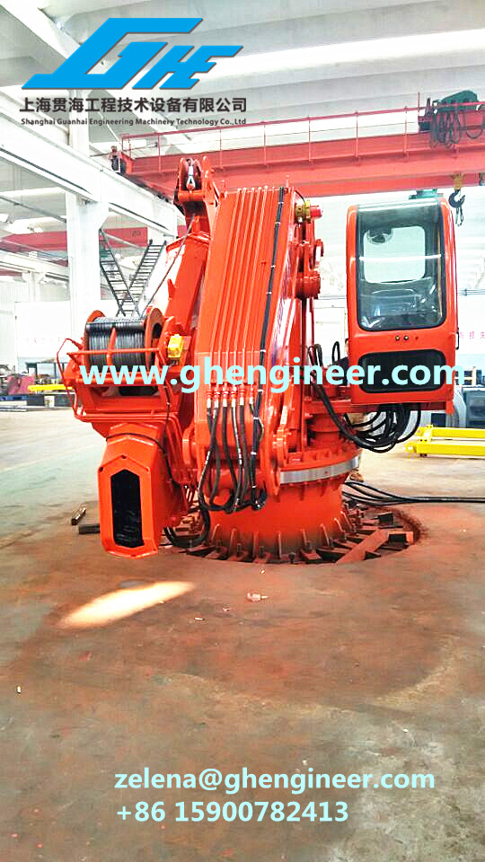 CCS Certificate 2.5t22m Knuckle Telescopic Boom Marine Crane