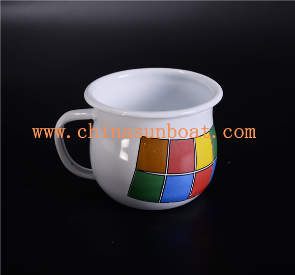 Sunboat Milk Cup/Mug Enamel Tableware /Drinkware