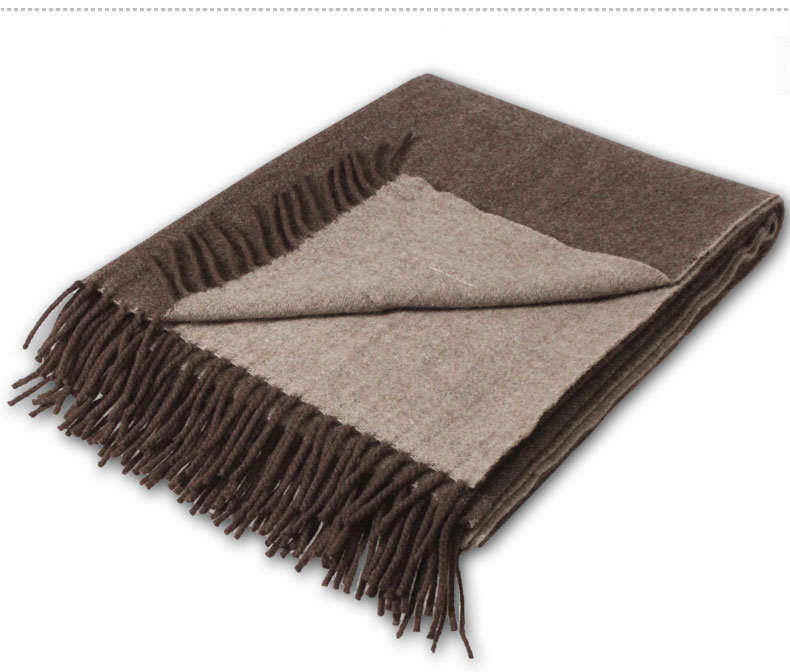 612020 100% Yak Luxury Double Side Natural Color Weave Blanket