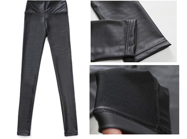 Fashion High Quality Women Leather Look Leggings (SR8207)