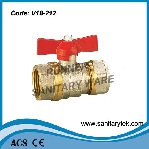 Compression Brass Ball Valve (V18-433)