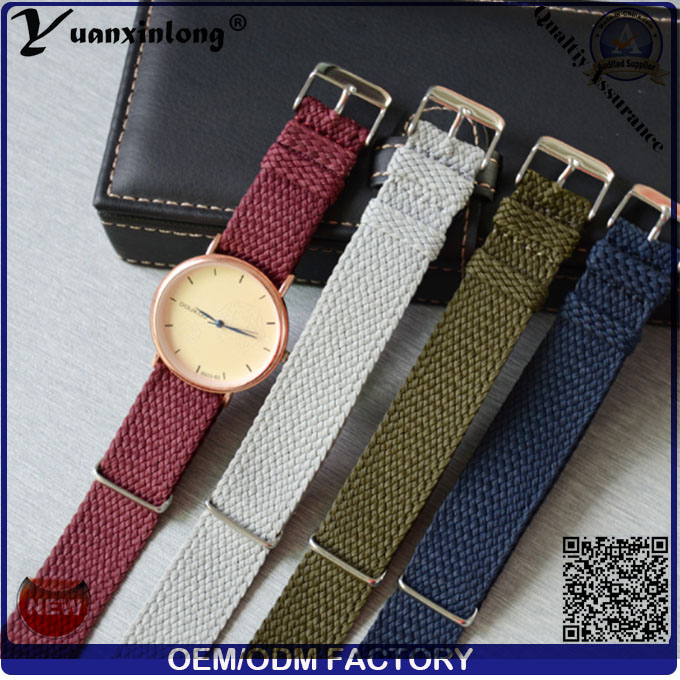 Yxl-036 New Style Watch Strap Band Perlon Strap Wrist Watch Wristband Custom Logo Wholesale Cheapest Watches Band