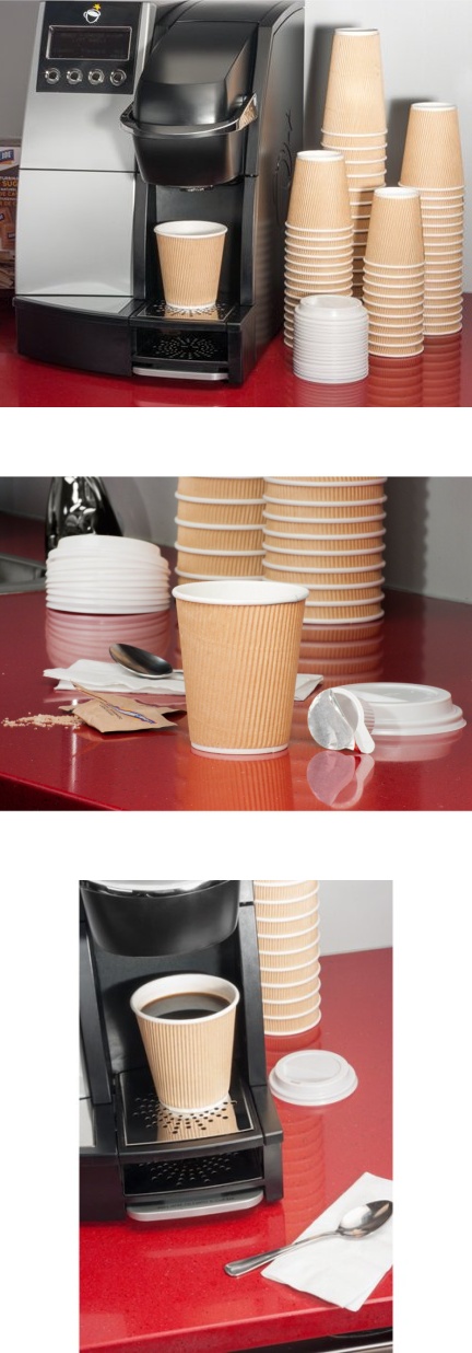 Custom Ripple Wall Paper Coffee Cup