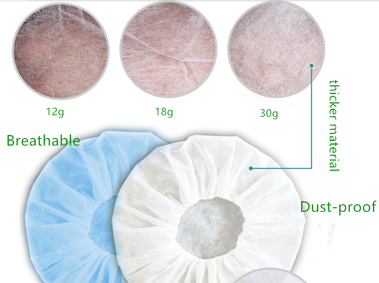 Surgical Disposable Nonwoven Nurse Cap/ Bouffant Head Cover