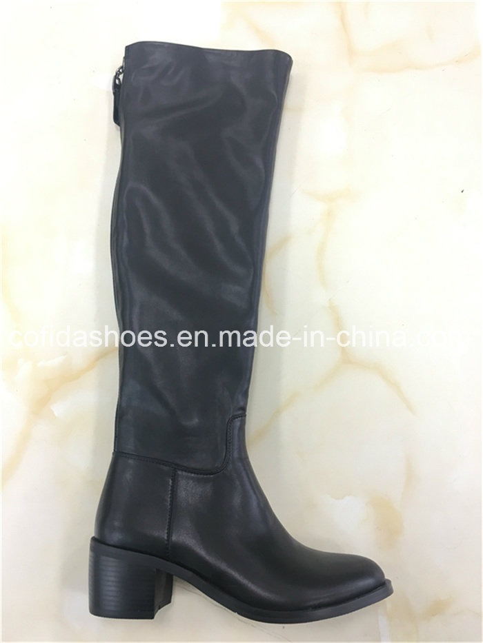 Fashion High Heels Lady Winter Rubber Warm Boots