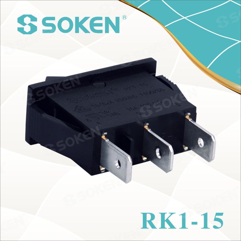 Soken Rk1-15 1X1n Lens on off Rocker Switch