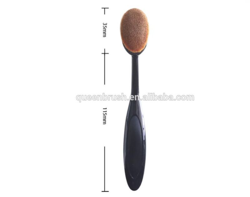 2016 Hot Sale Beauty Accessory Toothbrush Makeup Brush Oval Shape Cosmetic Brush