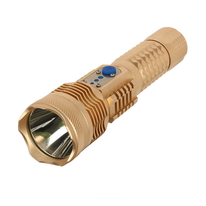 Y28 Aluminum Alloy USB LED Lights 10W Attack Head LED Torch 1000lm with USB Powerbank