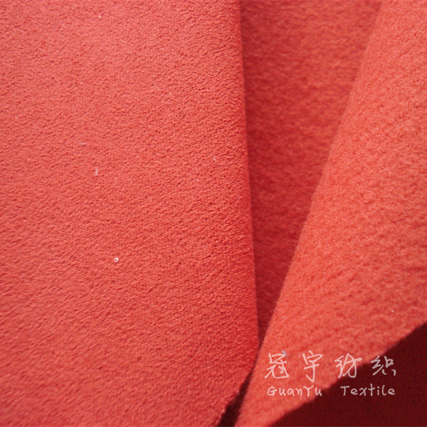 Faux Suede Fabric for Home Textile with Woven Backing