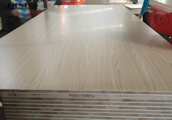 Wooden Grain Color Melamine Blockboard for Wordrobe