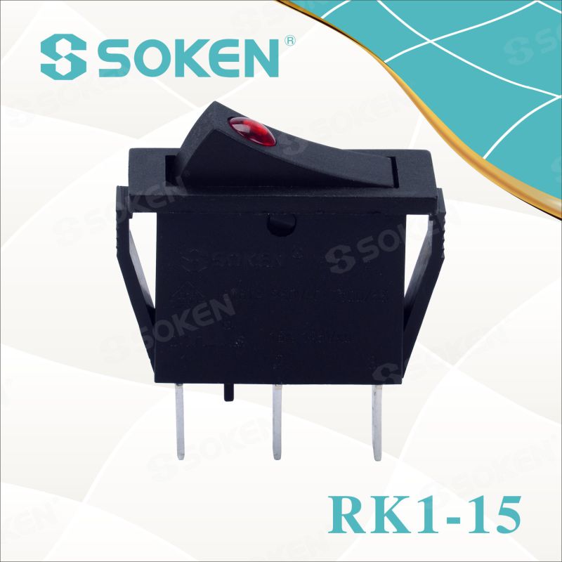 Soken Rk1-15 1X1n Lens on off Rocker Switch