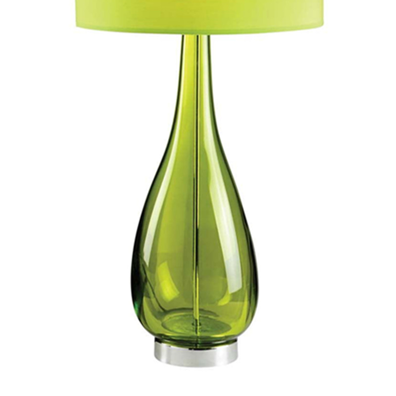 Unique Design Green Glass Bedside Decorative Table Lamp