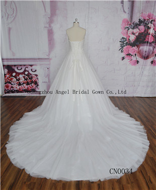 Elegant Ball Gown Lace Neck Handmade Quinceanera/Wedding Dresses