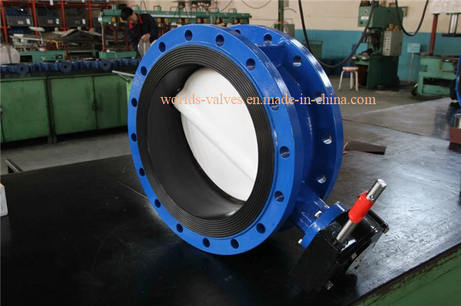 Gear Box Double Flanged Butterfly Valve