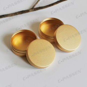 150g Aluminum Container for Cosmetic Soap Packaging (window screw lid)