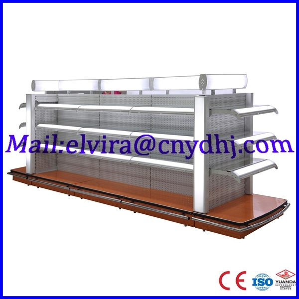 High Quality Cosmetic Display Shelf with Arc Lamp Layer Board with Light Box (YD-S5)