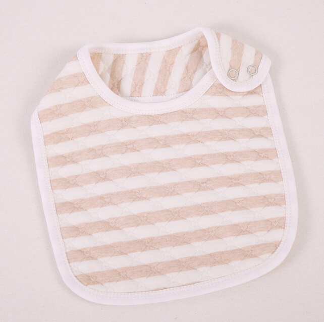 Organic Cotton Striped Baby Bib