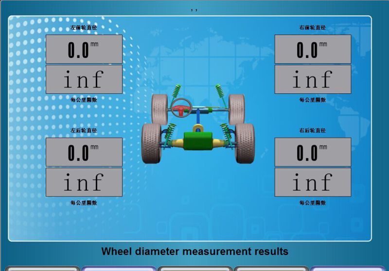 Trying to Touch Screen Four Wheel Aligner