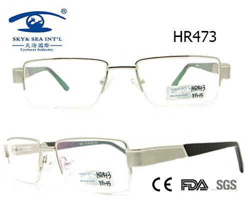 Newest Style Man Popular Half Metal Glasses Frame (HR473)