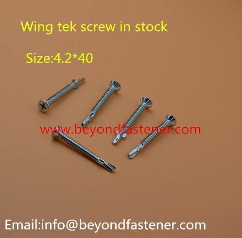 Wing Tek Screw Bolts Self Drilling Screw