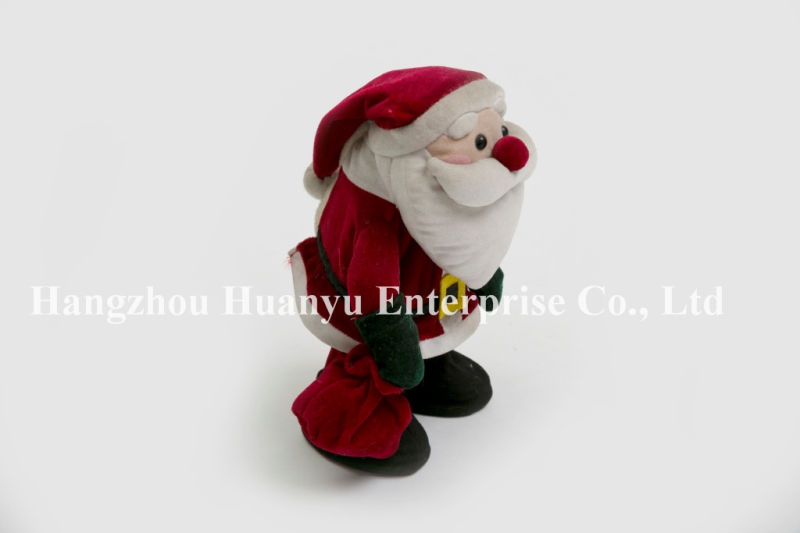 Factory Supply of Chindren Stuffed Plush Santa Toys