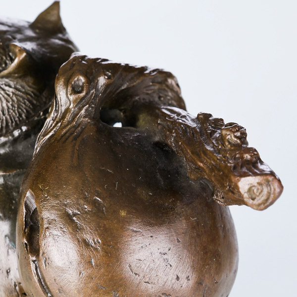 Animal Craft High Quality Raccoon Bronze Sculpture Statue Tpal-048