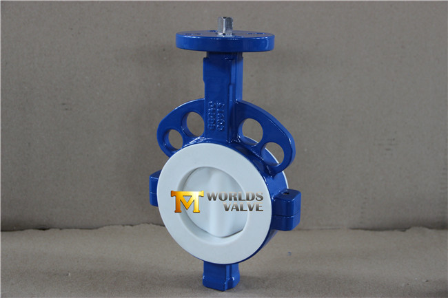 ANSI Ci Split Body PTFE Seated Wafer Butterfly Valve