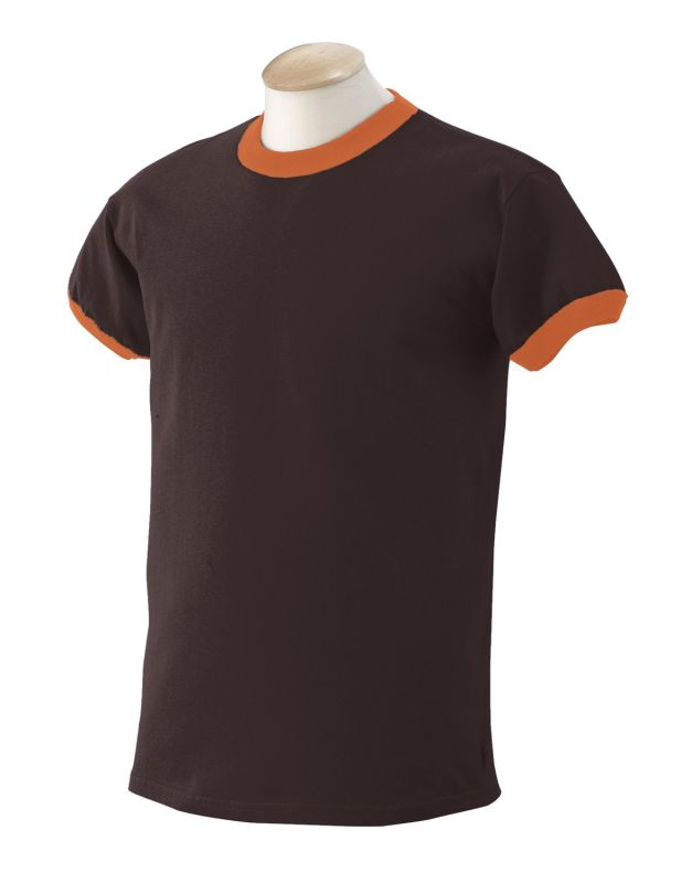 Bamboo Organic Cotton Composition Soft Men's Jersey Ringer T Shirt