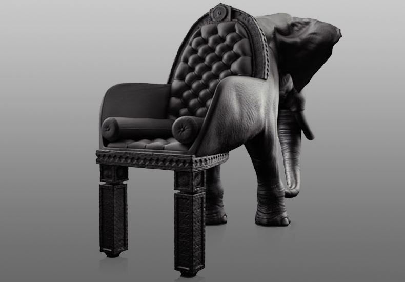 Maximo Riera New Design Elephant Sofa Chair