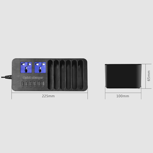 Universal 6 Ports 5V 9V 12V USB Charger with Receives Ark